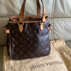 Authentic Louis Vuitton Monogram Batignolles Tote Hand Bag FRANCE